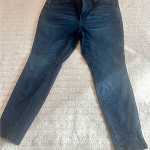 Terra & Sky Dark Wash Skinny Jeans - Blue women’s 16W petite skinny pants bottom